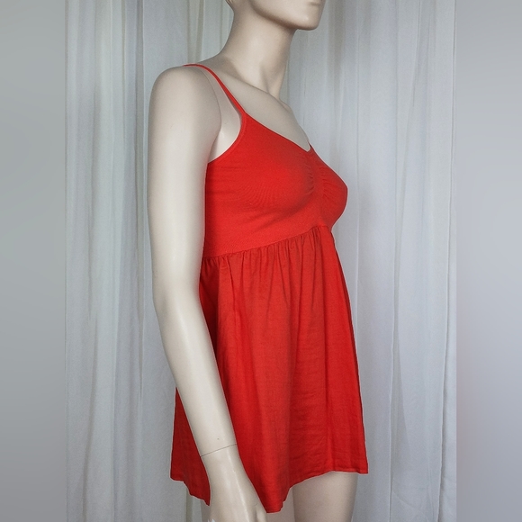 Theory red cami bra top babydoll tank top sz M/L - Picture 3 of 5